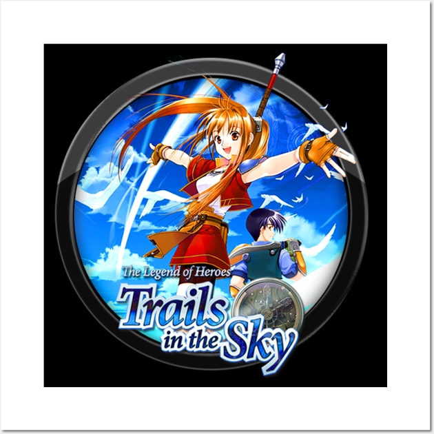 Trails of Cold Steel In Circle Logo XXVI Wall Art by RayyaShop